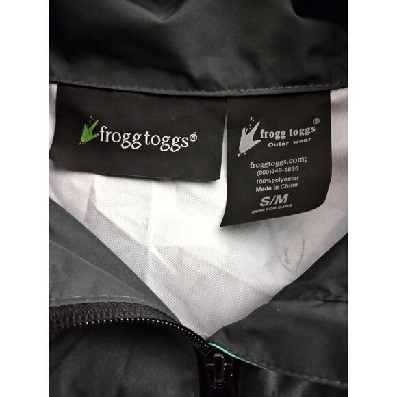 Frogg Toggs Lightweight Rain Jacket Packable Hood Zipper Pocket Size S/M - Picture 5 of 11